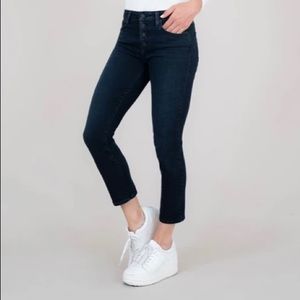 Level 99 Holly Exposed Button Vintage Straight